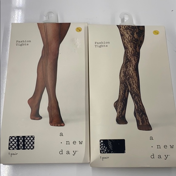 A new day fashion tights, 2 pack S/M